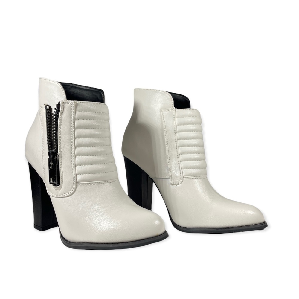 Stoosh White Heel Boots